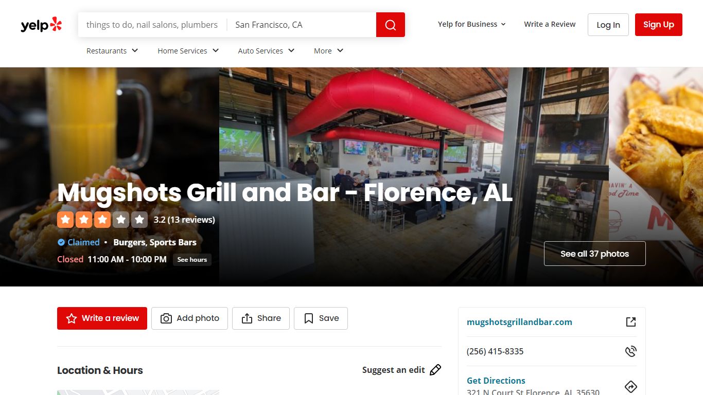 Mugshots Grill and Bar - Florence, AL - Yelp